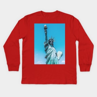 Statue of Liberty Kids Long Sleeve T-Shirt